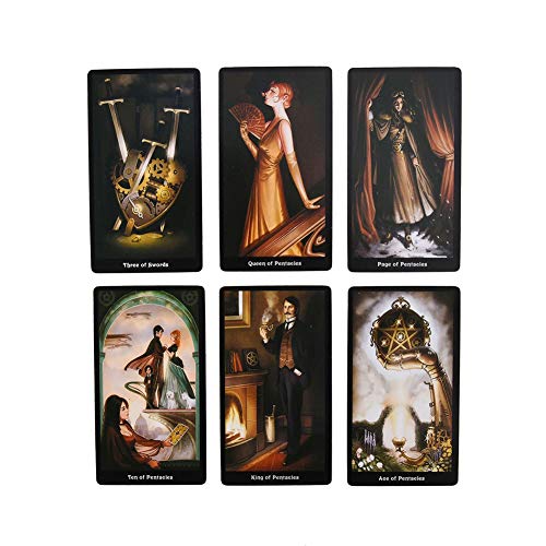 The Steampunk Tarot Tarjeta Deck Oracle Book 78 Tarot Tarjetas por Barbara Moore y Aly Fell