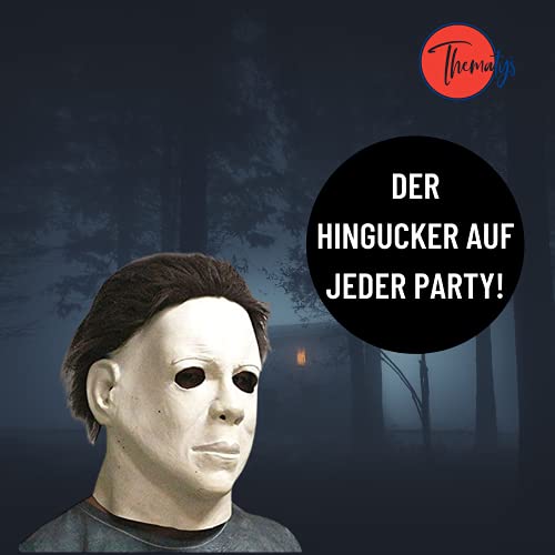 thematys® Juego de Disfraces de películas de Terror de Michael Myers con máscara y Cuchillo en 5 tamaños Diferentes Carnaval y la Noche de Brujas (XL)