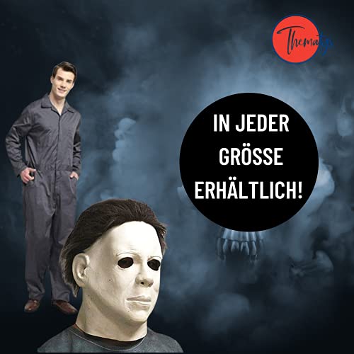 thematys® Juego de Disfraces de películas de Terror de Michael Myers con máscara y Cuchillo en 5 tamaños Diferentes Carnaval y la Noche de Brujas (XL)