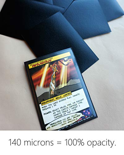 TitanShield 150 mangas / negro tamaño estándar juego de mesa juego de cartas de negociación protector de cubierta para Magic The Gathering MTG, Pokemon