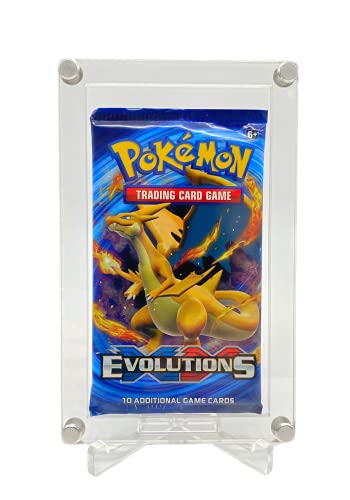 Titokiwi Trading Card Booster Case - Carcasa protectora acrílica para cartas coleccionables (apta para Pokemon, Magic, Yugioh y muchos otros sobres con dos patas diferentes)