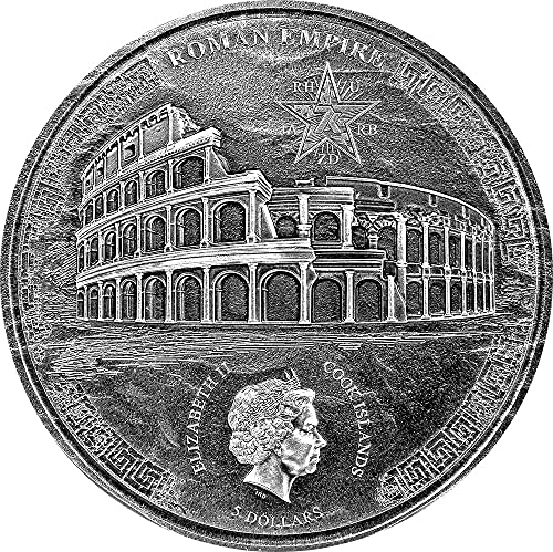 Titus Tito Roman Empire 1 Oz Moneda Plata 5$ Cook Islands 2021