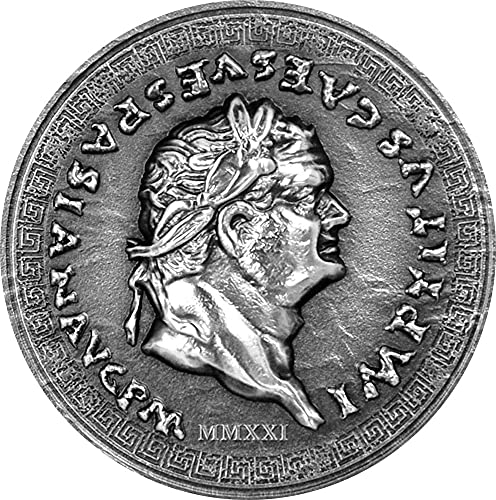 Titus Tito Roman Empire 1 Oz Moneda Plata 5$ Cook Islands 2021