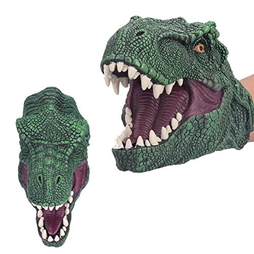 Tnfeeon Dinosaurio Marioneta de Mano Animal Figurilla Accesorios de Juguete para Historias Nocturnas Juego de Roles para Niños