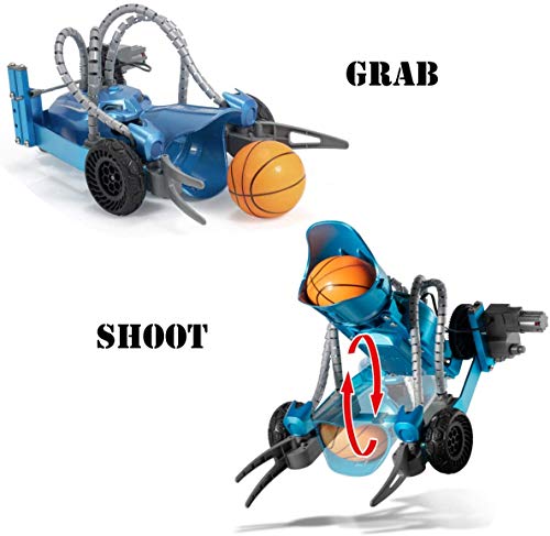 Top Race Catapulta robótica a Control Remoto RC – Metal Take Apart Robotic Ball Launcher/Shooter Arm – Kit de construcción eléctrico para Ingeniero, Juguete de Ciencia para niños – A Partir de 3 años