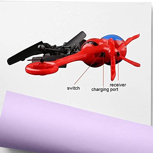 UIOUKL Juguete RC Drone 2,4 GHz RC helicóptero con giroscopio para Principiantes avión de Juguete, Vuelo Interior, Regalos de cumpleaños para Adultos y niños