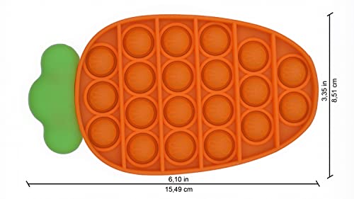 UK Pop it Fidget Toys, Fidget Toys, juguete simple dimple Fidget Toy Fidget Toy Kit con Pop it Clever Carrot Positive Pineapple Sensory Toys Kids Fidget Board