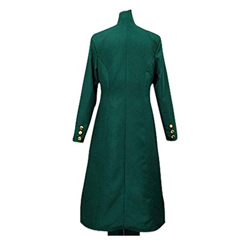 ULLAA Anime JoJo's Bizarre Adventure Kakyouin Noriaki Disfraz de Cosplay Traje Verde Chaqueta Cortavientos Mujeres Hombres Conjunto Completo Tallas Grandes Peluca Opcional