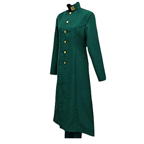 ULLAA Anime JoJo's Bizarre Adventure Kakyouin Noriaki Disfraz de Cosplay Traje Verde Chaqueta Cortavientos Mujeres Hombres Conjunto Completo Tallas Grandes Peluca Opcional