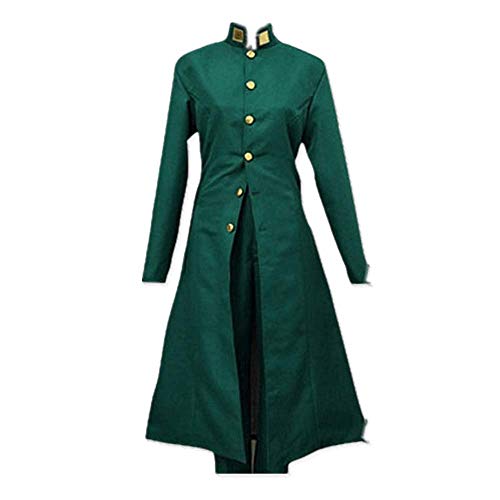 ULLAA Anime JoJo's Bizarre Adventure Kakyouin Noriaki Disfraz de Cosplay Traje Verde Chaqueta Cortavientos Mujeres Hombres Conjunto Completo Tallas Grandes Peluca Opcional