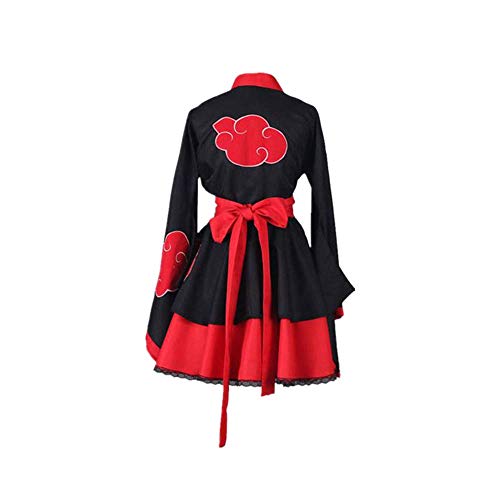 ULLAA Anime Naruto Akatsuki Halloween Carnaval Cosplay Disfraz Casual Lolita Gótico Japonés Kimono Vestido Tallas Grandes