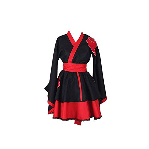 ULLAA Anime Naruto Akatsuki Halloween Carnaval Cosplay Disfraz Casual Lolita Gótico Japonés Kimono Vestido Tallas Grandes