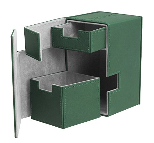 Ultimate Guard Flip´n´Tray Deck Case 100+ Caja de Cartas Tamaño Estándar XenoSkin Verde