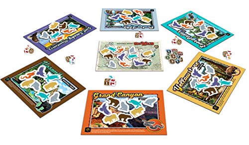 USAopoly National Parks Get Wild | Quick-Rolling Dice Game Featuring Iconic National Park Locations | Great Kids Game & Family Board Game