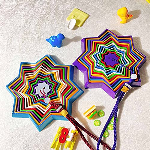 VERBENA LINN Falling Star Tower Colgante Unzip Toy Memorial Wind Chimes Regalos de Juguete de Navidad