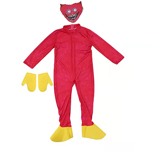 Viodiao Poppy Playtime Huggy Wuggy Disfraz Juego de Dibujos Animados Cosplay Monstruo Horror Mono Disfraces máscara Accesorios Halloween Carnaval Traje