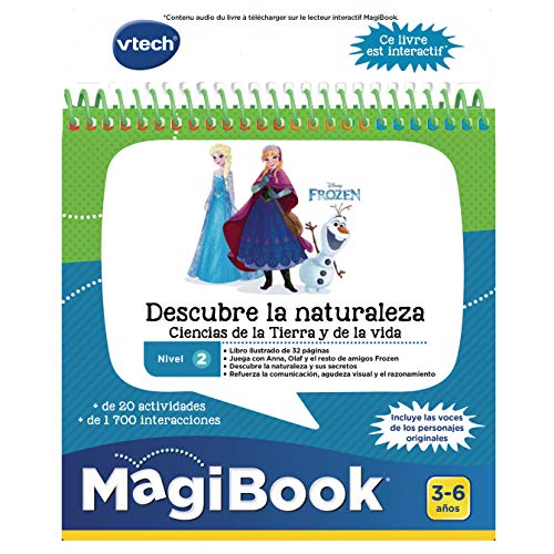 VTech- Frozen II-Descubre la Naturaleza Libro para Magibook, Multicolor (3480-482122)