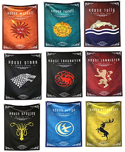 VTYHYJ decoración cumpleaños Juego de Tronos Martell Bandera Game of Thrones Flag 104x65CM