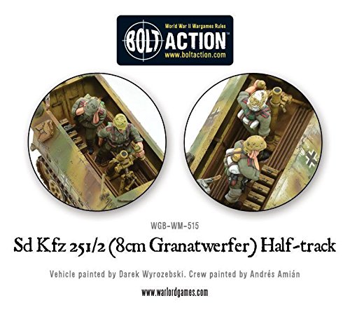 Warlord Games SD.KFZ 251/2 AUSF D (8CM GRANATWERFER) HALF TRACK Action Wargaming Miniatures by Bolt Action