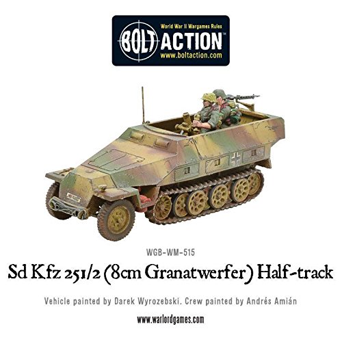 Warlord Games SD.KFZ 251/2 AUSF D (8CM GRANATWERFER) HALF TRACK Action Wargaming Miniatures by Bolt Action