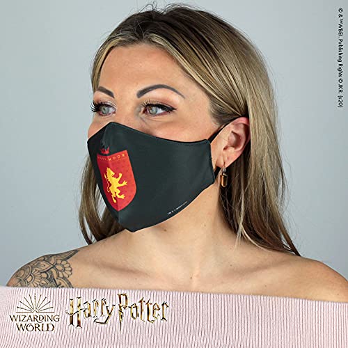 Warner Bros. Harry Potter Superheroes Mouthguard Masks Fabric Mask Adjustable Elastic Band Adult & Teen Comic Mask Nose Guard Mouth Noses (Griffindor Shield)