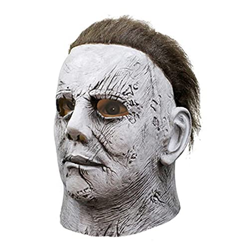 WECOLKIR Máscara de látex de Michael Myers para adultos, disfraz de terror cosplay, perfecto para carnaval y Halloween, unisex