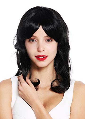 WIG ME UP- VK-52-1B peluca de mujer pelo largo rizado rizos negro