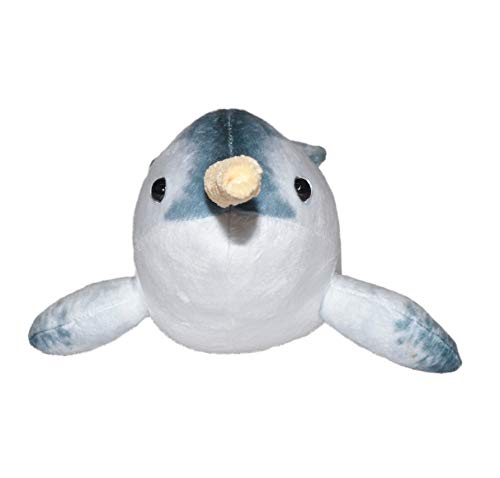 Wild Republic Living Ocean Mini Peluche Narval, Juguete Relleno, 40 cm