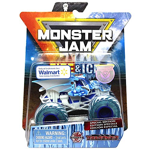 Winged Ice Red Fire Truck Edición exclusiva Fire Ice Action Jam Giant Official Dragonoid Dragon VS Soldado Fortune Pickup Bundle Truck Series Monster Edition 2 artículos