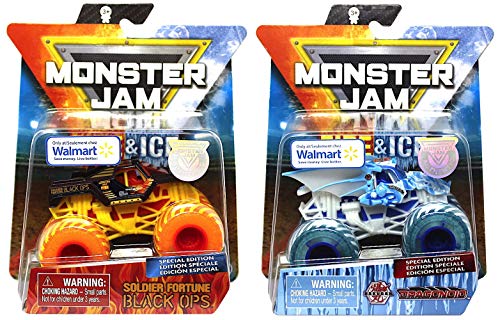 Winged Ice Red Fire Truck Edición exclusiva Fire Ice Action Jam Giant Official Dragonoid Dragon VS Soldado Fortune Pickup Bundle Truck Series Monster Edition 2 artículos