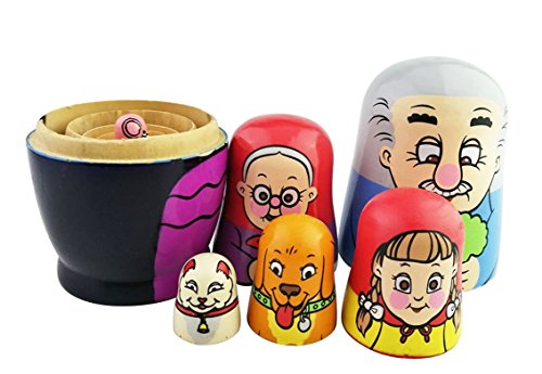 Winterworm - Juego de 6 muñecas rusas para niños
