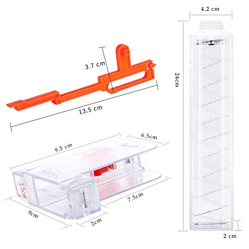 WORKER Stefan Magazine - Adaptador para pistola de juguete Nerf Stryfe (3 unidades)