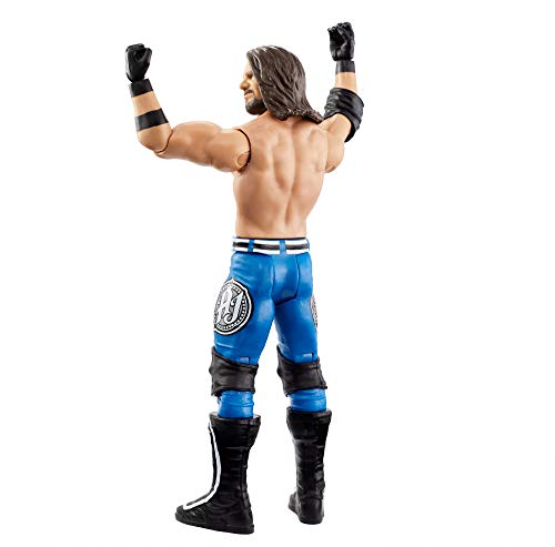 WWE - Figura de acción básica luchador AJ Styles con accesorios de lucha Juguetes niños +6 años (Mattel GCB84)