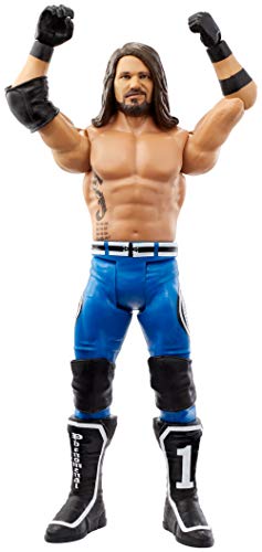 WWE - Figura de acción básica luchador AJ Styles con accesorios de lucha Juguetes niños +6 años (Mattel GCB84)