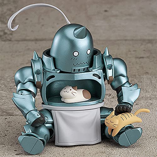 XGLIPQ Fullmetal Alchemist: Brotherhood, Alphonse Elric, versión Q, una Variedad de Accesorios, Altura 10 (cm) /3.9 (in), Figura de animación de Material de PVC, Bien Hecho, decoración de Regalo