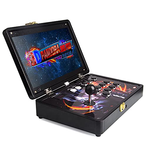 Xshion Consola de juegos 3D Pandora Arcade Box 36S con WiFi 3D de 14 pulgadas, 10000 Retro Games, arcada, portátil, carcasa de metal, 128 GB, Full HD, retro, Arcade Machine con HDMI