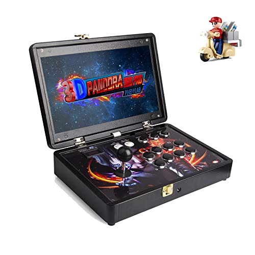 Xshion Consola de juegos 3D Pandora Arcade Box 36S con WiFi 3D de 14 pulgadas, 10000 Retro Games, arcada, portátil, carcasa de metal, 128 GB, Full HD, retro, Arcade Machine con HDMI