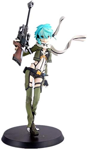 XVPEEN Modelo Sword Art Online Asada Shino Posición De Pie Sinon Scene Personaje Animado Modelo Estatua Decoración