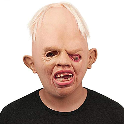 XWYWP Máscara de Halloween Unisex Adulto Horror Eyed Estrabismo Extraño Headgear Forma Cos Zombie Fantasma Máscara de Espíritu Casa Embrujada Halloween Fiesta Props