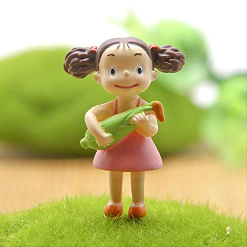 Yangzou Studio Ghibli Toys Miyazaki Hayao Mi Vecino Totoro Mei Hold Figura De Acción De Resina De Maíz Juguete Juguetes Clásicos Regalo para Niños Niñas