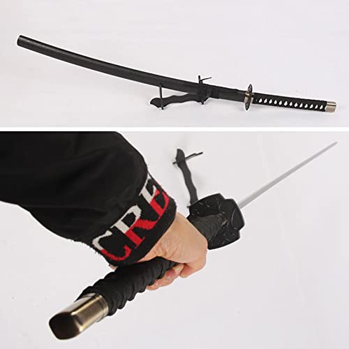 YAO TIAN Espada Samurái con Vaina, Katana para Fanáticos Del Anime, Katanas de Madera Espada Samurai Espada de Juguete Accesorios de Disfraces de Halloween Accesorios de Juguetes para Niños)/Mejorado