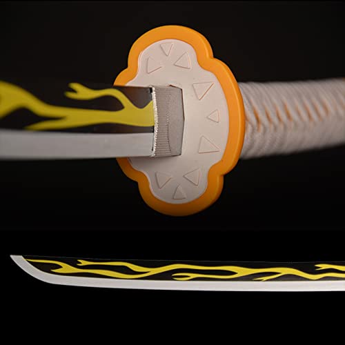 YAO TIAN Espada Samurái de Madera, Katana de Madera, Espada Samurái de Madera para Slayer para Amantes Del Anime, Amantes de Los Coleccionables de Armas de Anime)/104Cm(Black Belt)