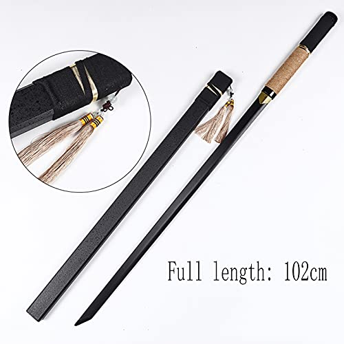 YAO TIAN Katana Samurai Espada de Madera Katana Samurai Espada de Madera Y Vaina Kendo, Entrenamiento de Esgrima de Kendo, Hecho a Mano, 102 cm