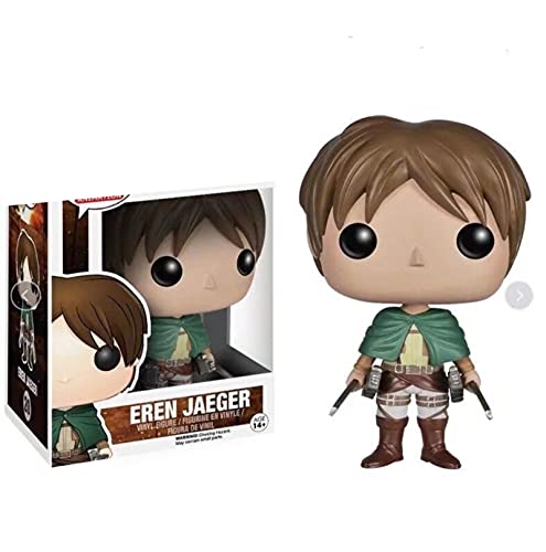 Yasdf 3Pcs Pop Anime Attack On Titan Levi # 235 Mikasa Ackermann # 21 Eren Jaeger # 20 Figura De Acción De Vinilo Modelo De Colección De Juguetes Pop