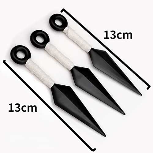 YIDAOGUANG 3pcs ninja kunai 13cm pequeño kunai, accesorios de ninja, cosplay, accesorios de cosplay ninja juguetes de plástico