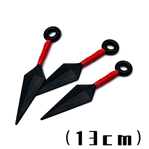 YIDAOGUANG Accesorios de Cosplay - Juguetes de plástico - Ninja Kunai 1 Diadema, 1 Anillo, 3 Kunai, Accesorios de Disfraces Cosplay, Disfraz de Ninja de Juguete