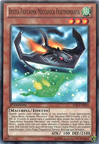 Yu-Gi-Oh! - LTGY-IT024 - Bestia Fantasma mecánica Furtivomanta - El Señor de la Galaxia Taquiónica - Unlimited Edition - Comune