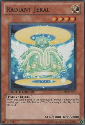 Yu-Gi-Oh! - Radiant Jeral (GLD4-EN017) - Gold Series 4: Pyramids Edition - Limited Edition - Common by Yu-Gi-Oh!