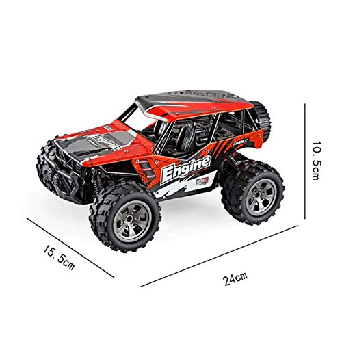 YYQIANG 1:22 Terrain RC Monster Truck 30km / h Coches deportivos de alta velocidad Rock Crawler Chariot con batería, Racing a la deriva profesional 2.4GHz Radio fuera de la carretera Racing, Niños Reg