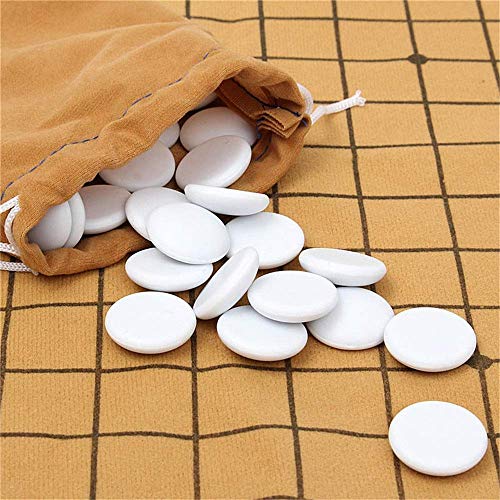 YZ-YUAN Juegos Casuales Accesorios para el hogar Juego de Mesa Juego de ajedrez Go Bang Juego de sábanas de Cuero de Gamuza Tablero para niños Juguete Educativo 90PCS para niños y Adultos (Color: La